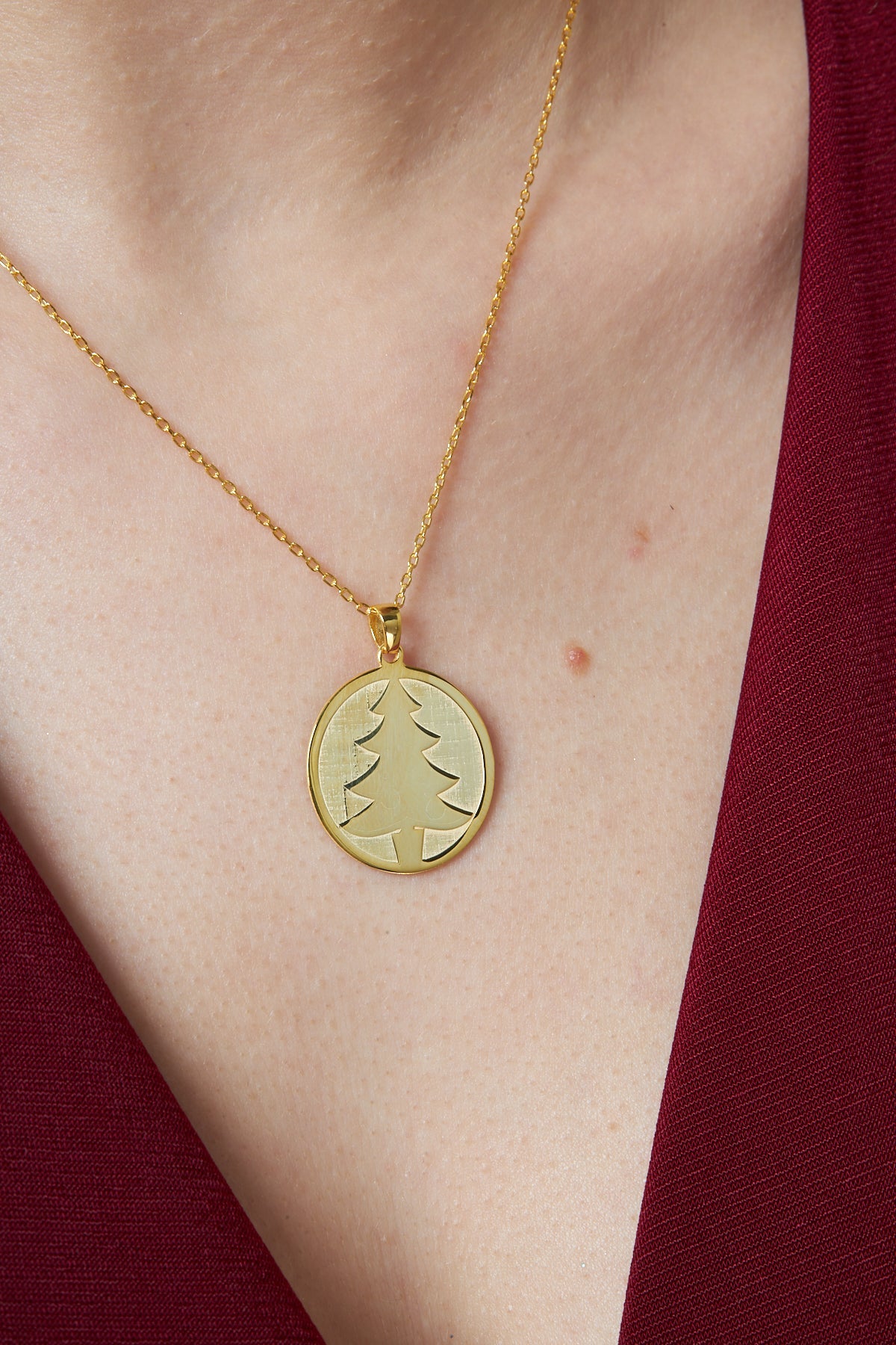 Çam Ağacı Kolye - 925 GÜMÜŞ