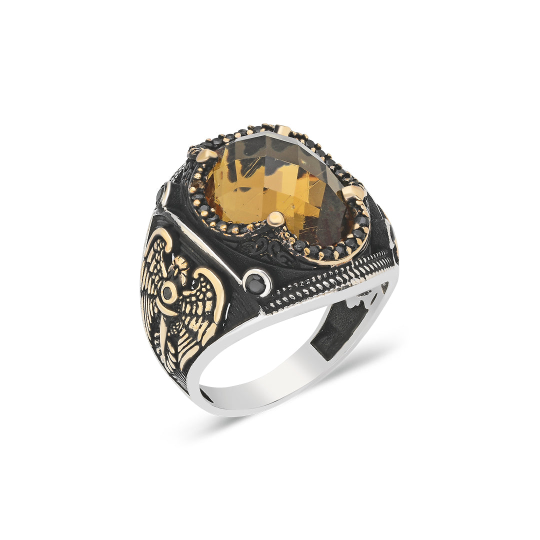 Kartal Motifli Yüzük - 925 GÜMÜŞ