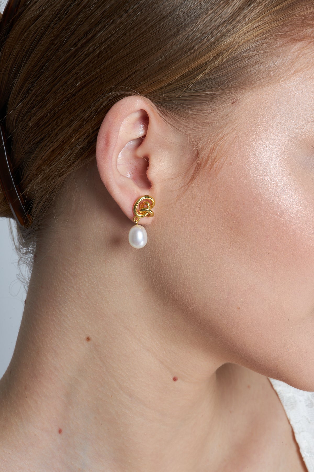 İncili Damla Küpe - 925 GÜMÜŞ