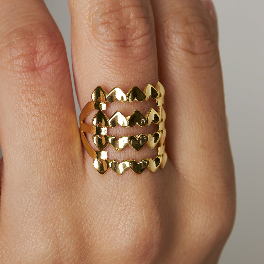 Kalpli Dalga Yüzük - 925 GÜMÜŞ