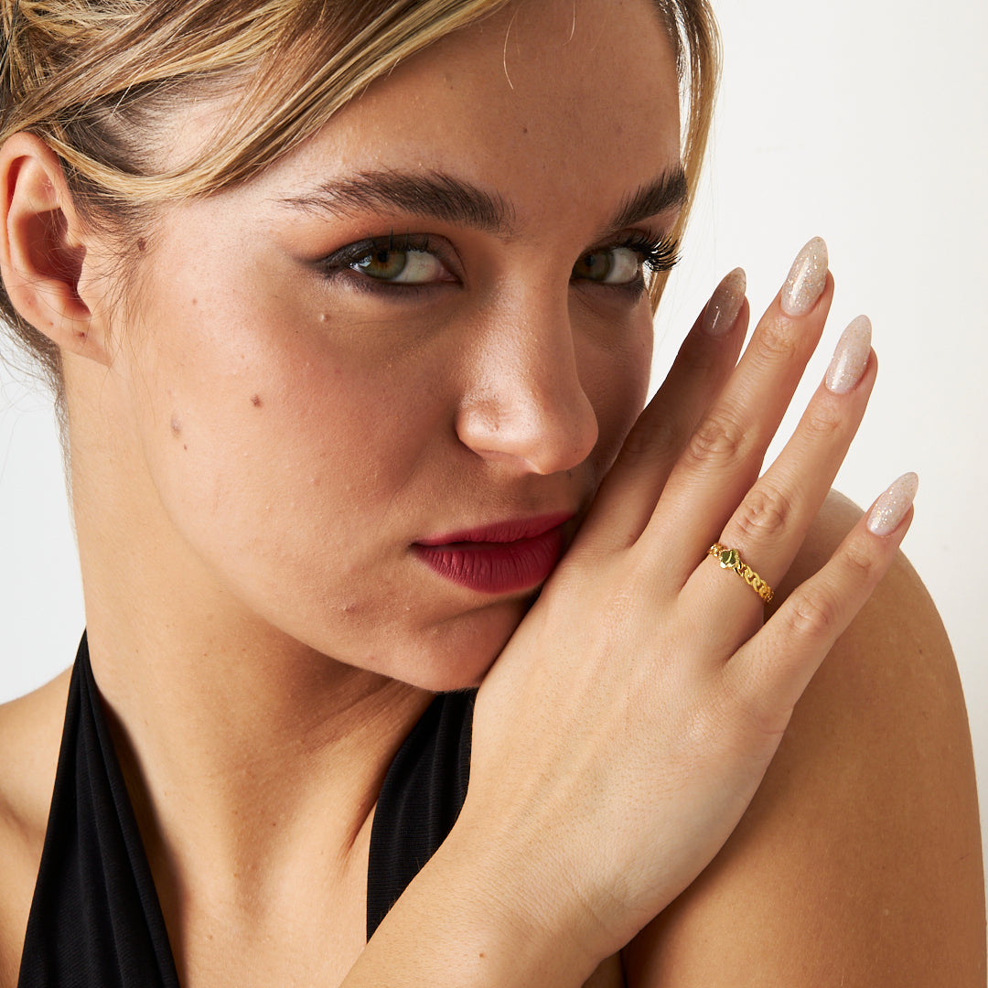 Yonca Yaprağı Yüzük - 925 GÜMÜŞ