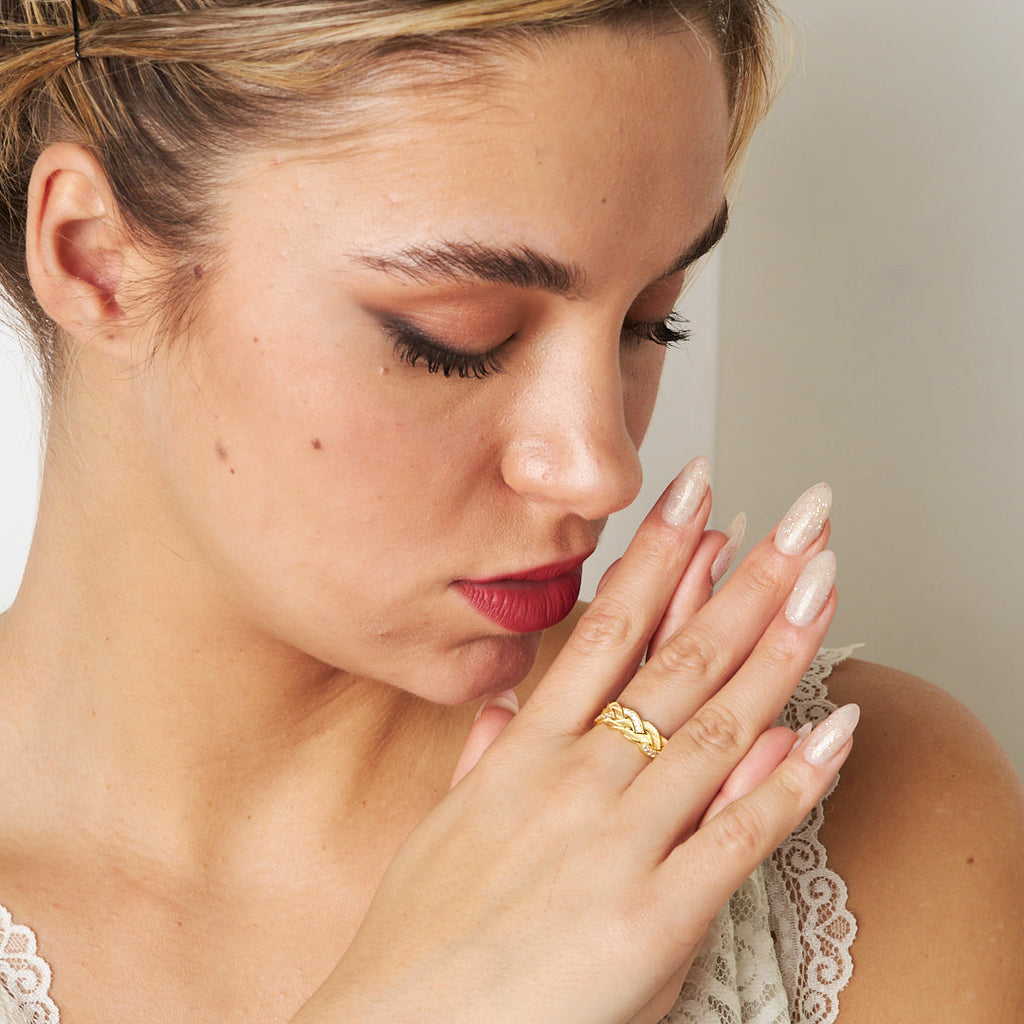 Örgü Yüzük - 925 GÜMÜŞ