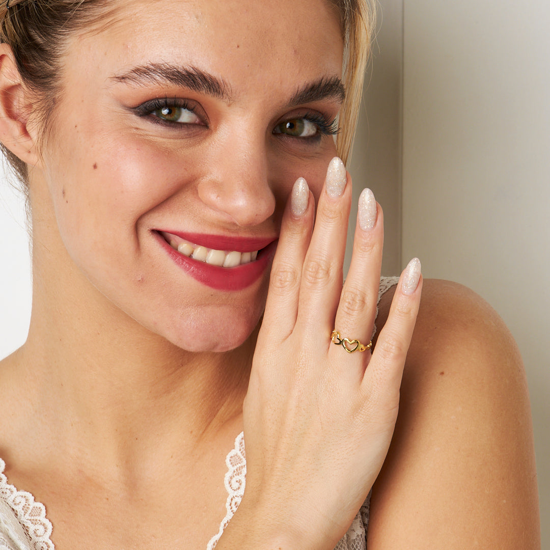 Kalp Sıra Yüzük - 925 GÜMÜŞ