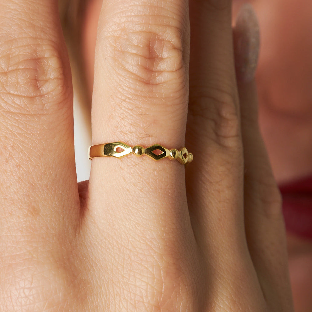 Diks Yüzük - 925 GÜMÜŞ