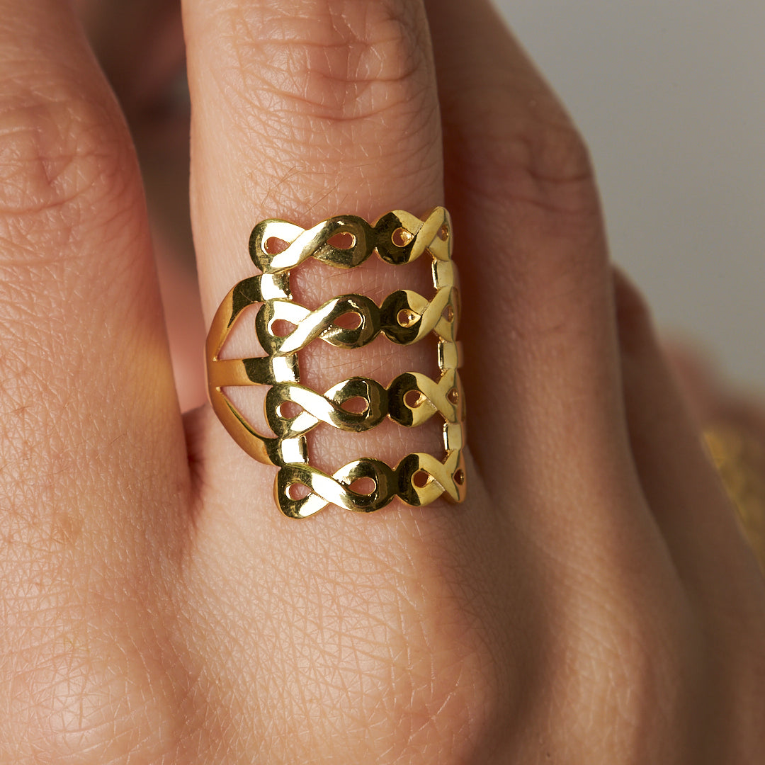 Sonsuz Kaburga Yüzük - 925 GÜMÜŞ