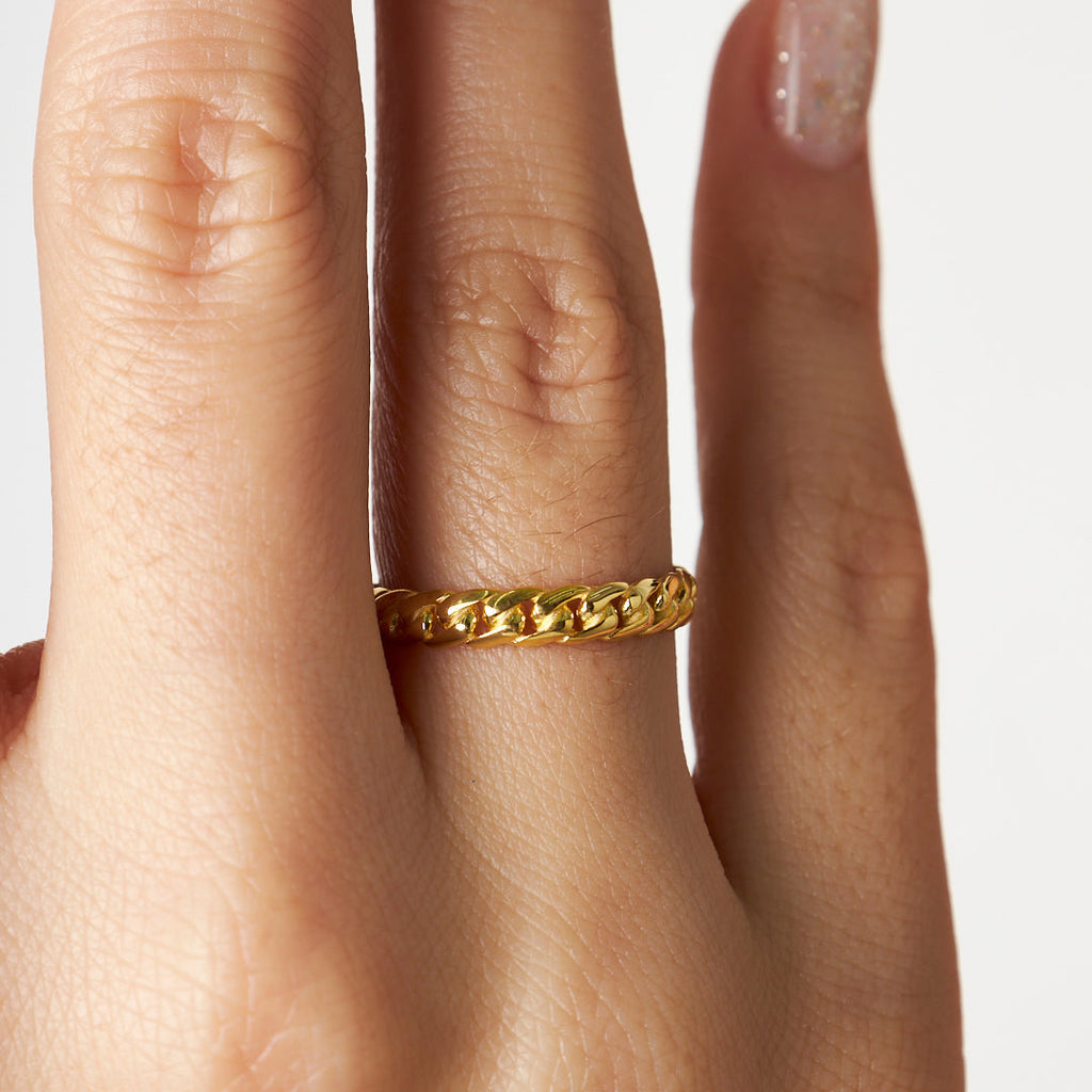 Zincir Model Spor Yüzük - 925 GÜMÜŞ