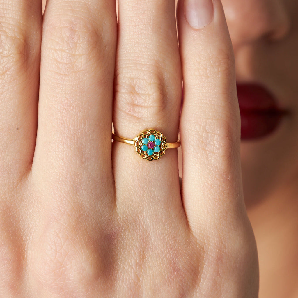 Renkli Yüzük - 925 GÜMÜŞ