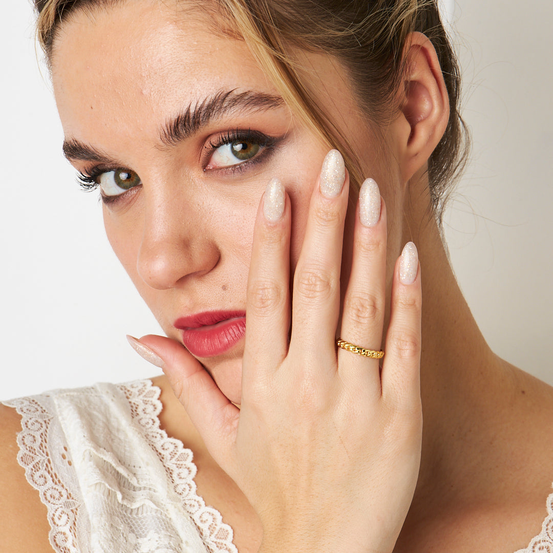 Zincir Model Spor Yüzük - 925 GÜMÜŞ