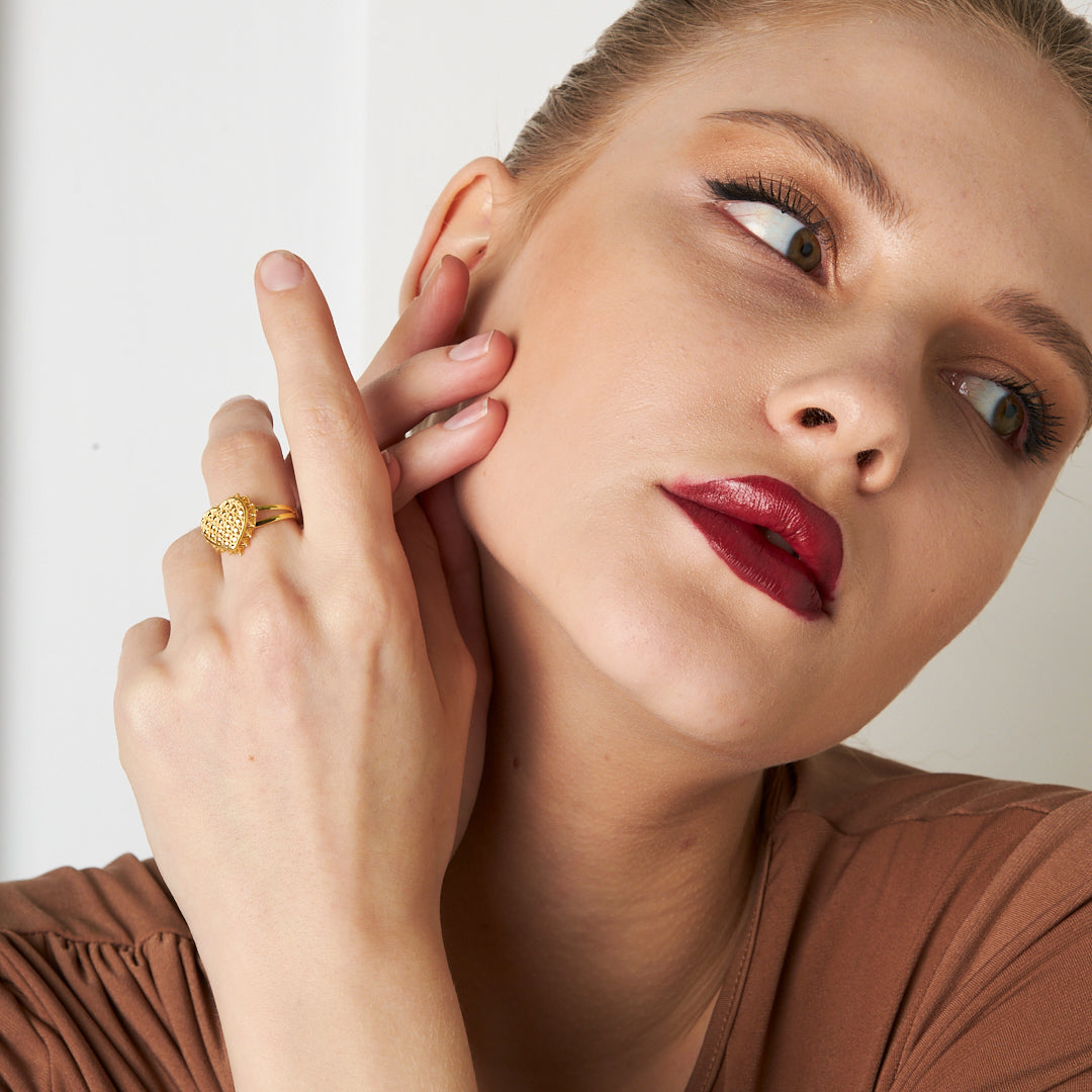 Kalpliı Petek Yüzük - 925 GÜMÜŞ