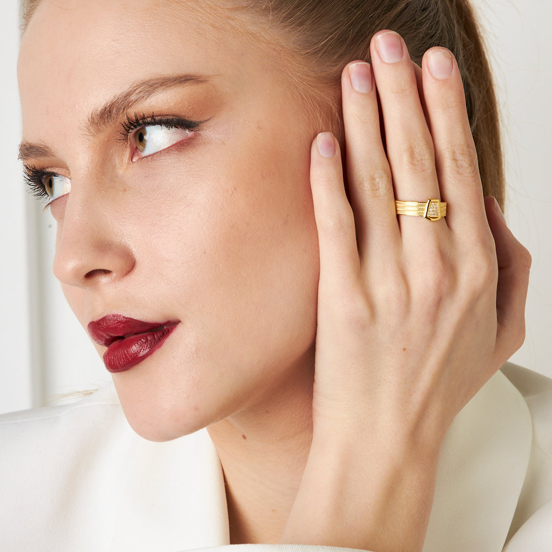 Hasır Yüzük - 925 GÜMÜŞ