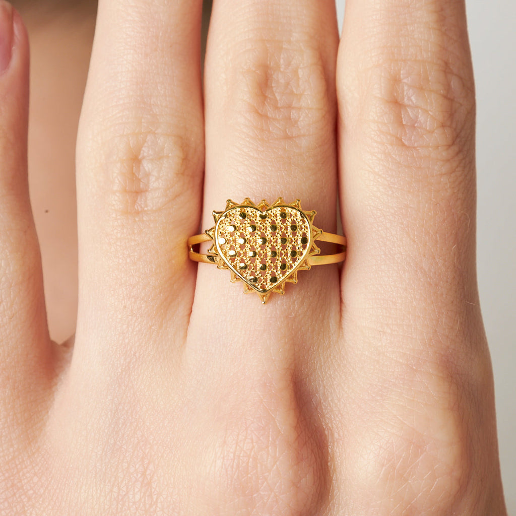 Kalpliı Petek Yüzük - 925 GÜMÜŞ