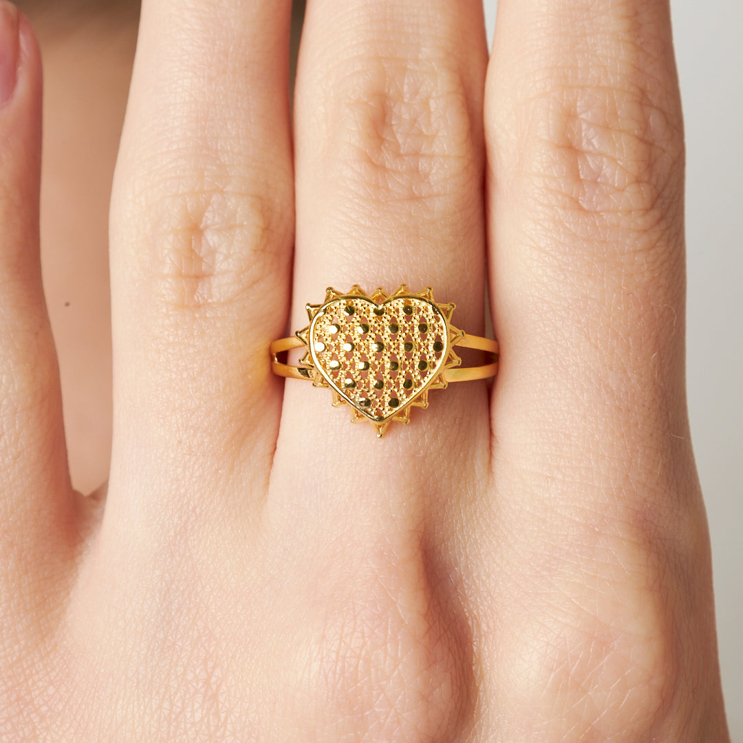 Kalpliı Petek Yüzük - 925 GÜMÜŞ