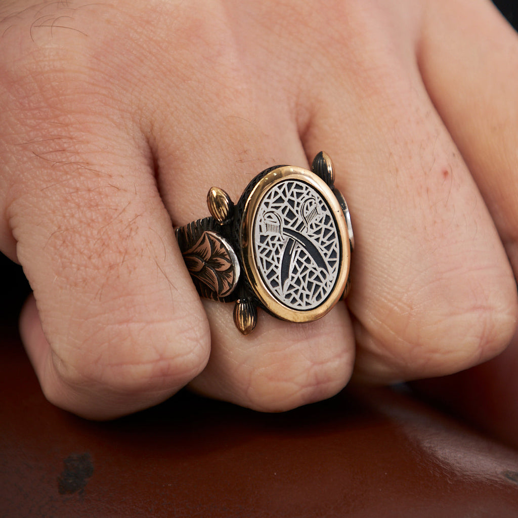 Oval Kılıç Yüzük - 925 GÜMÜŞ