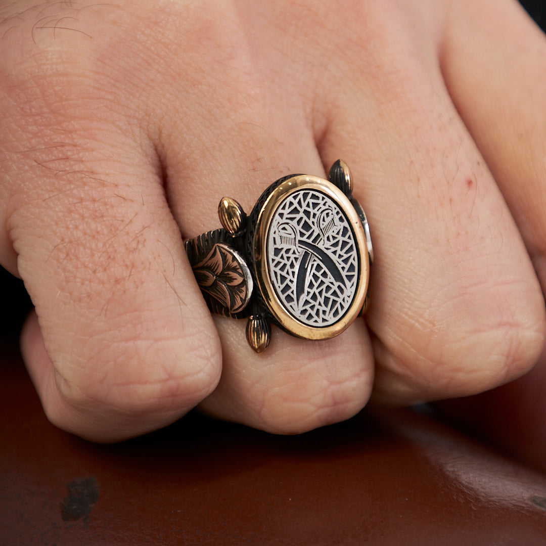 Oval Kılıç Yüzük - 925 GÜMÜŞ