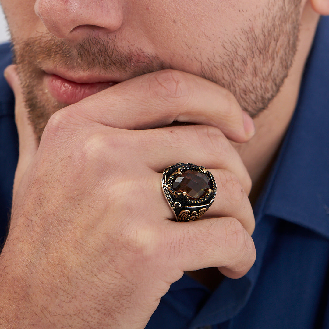 Kartal Motifli Yüzük - 925 GÜMÜŞ