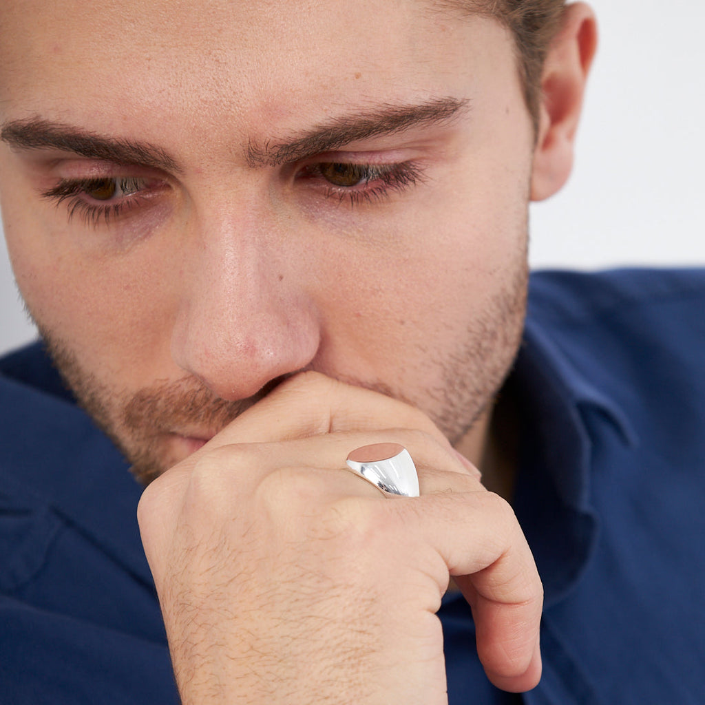 Oval Basit Yüzük - 925 GÜMÜŞ