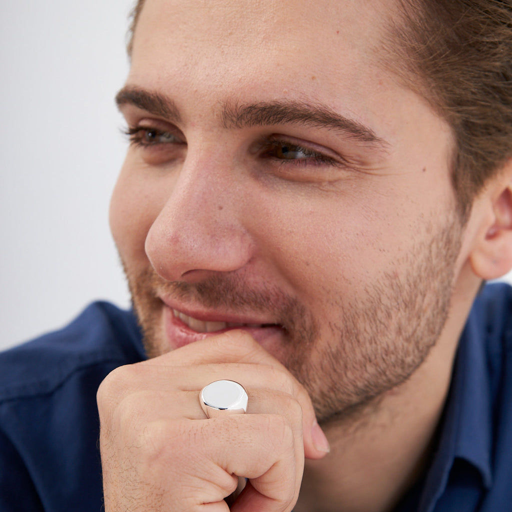 Oval Basit Yüzük - 925 GÜMÜŞ