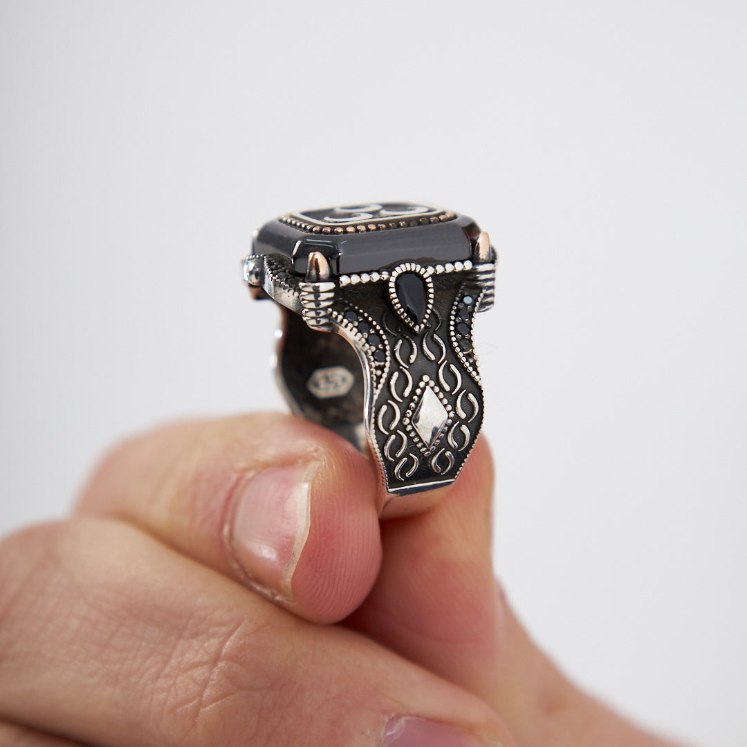 Üç Hilal Yüzük - 925 GÜMÜŞ