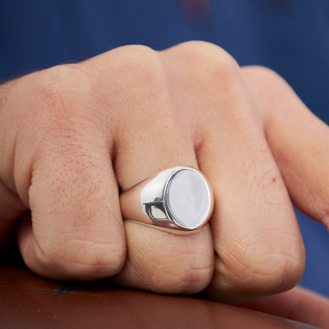 Oval Basit Yüzük - 925 GÜMÜŞ