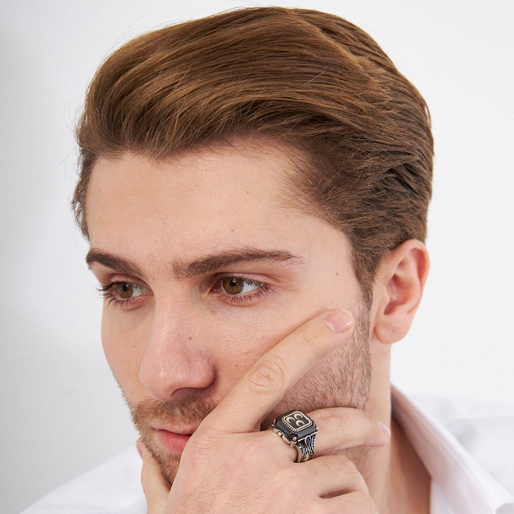 Üç Hilal Yüzük - 925 GÜMÜŞ