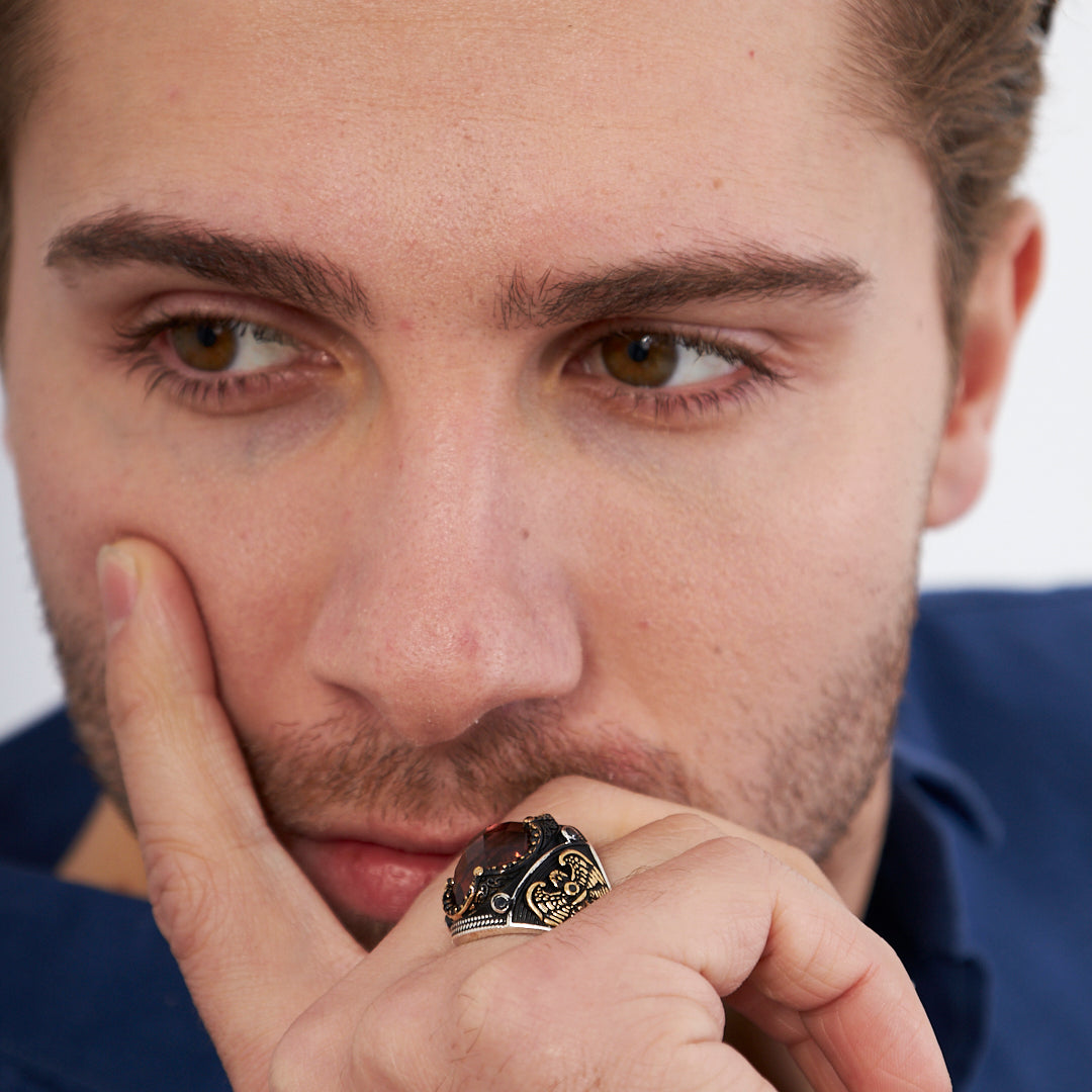 Kartal Motifli Yüzük - 925 GÜMÜŞ