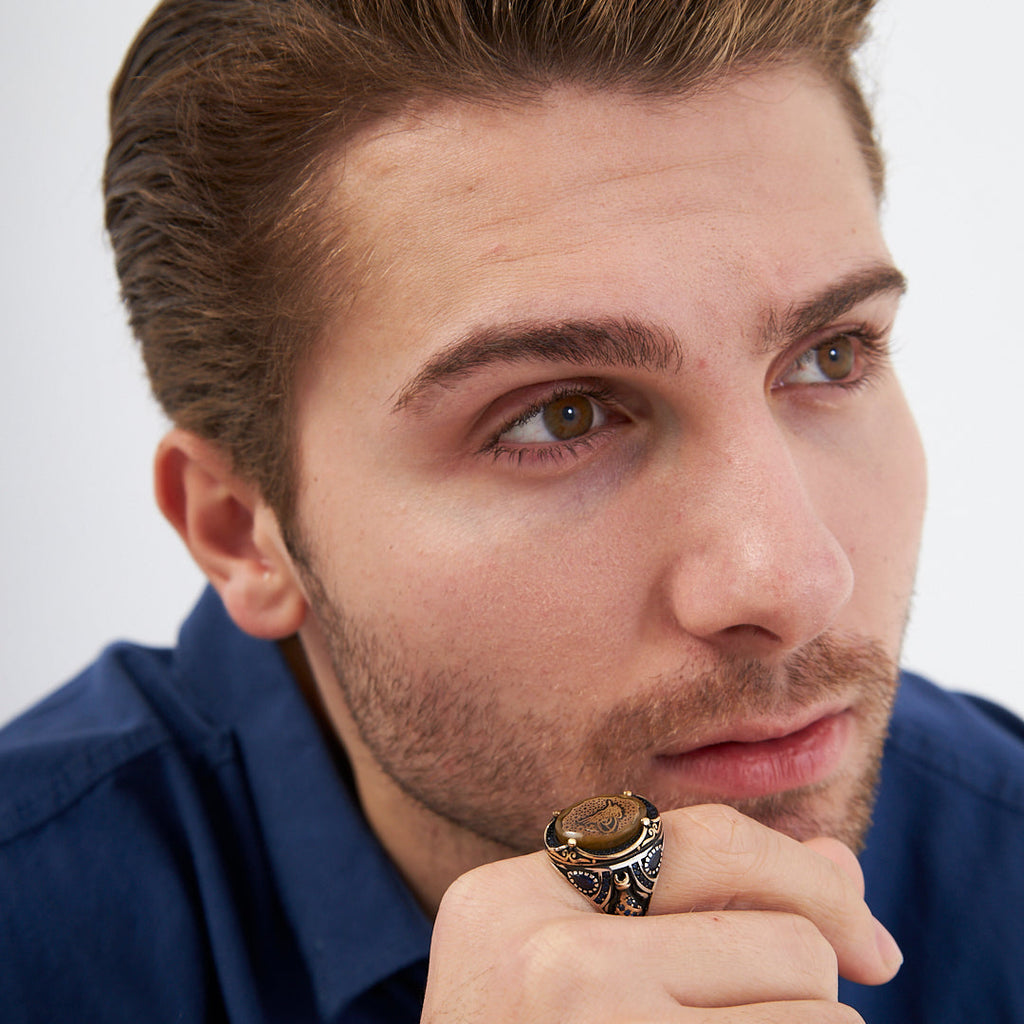 Tuğra Yüzük - 925 GÜMÜŞ