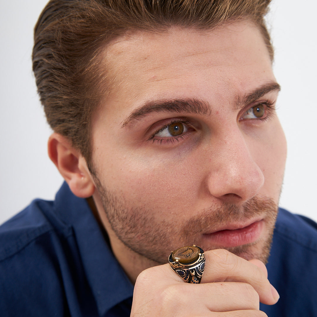 Tuğra Yüzük - 925 GÜMÜŞ