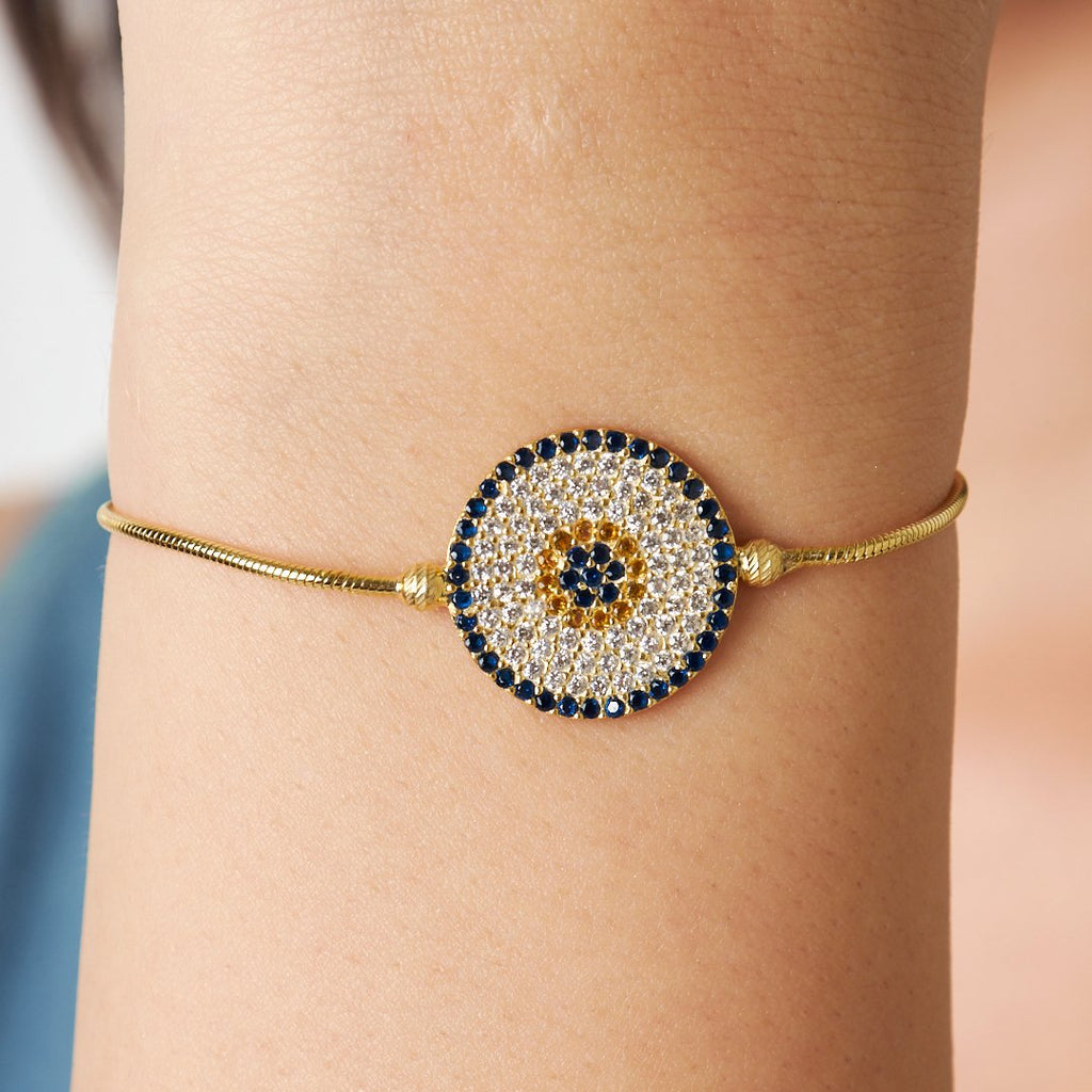 Asansörlü Sosyete  Göz Bilekliği - 925 GÜMÜŞ