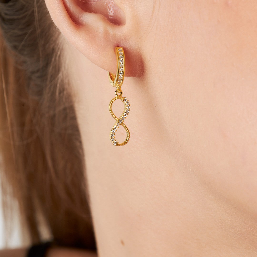 Sonsuz Küpe - 925 GÜMÜŞ