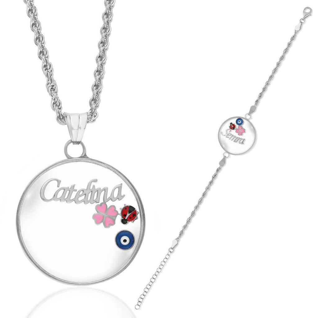 İsimli Çerçeve Set - 925 GÜMÜŞ