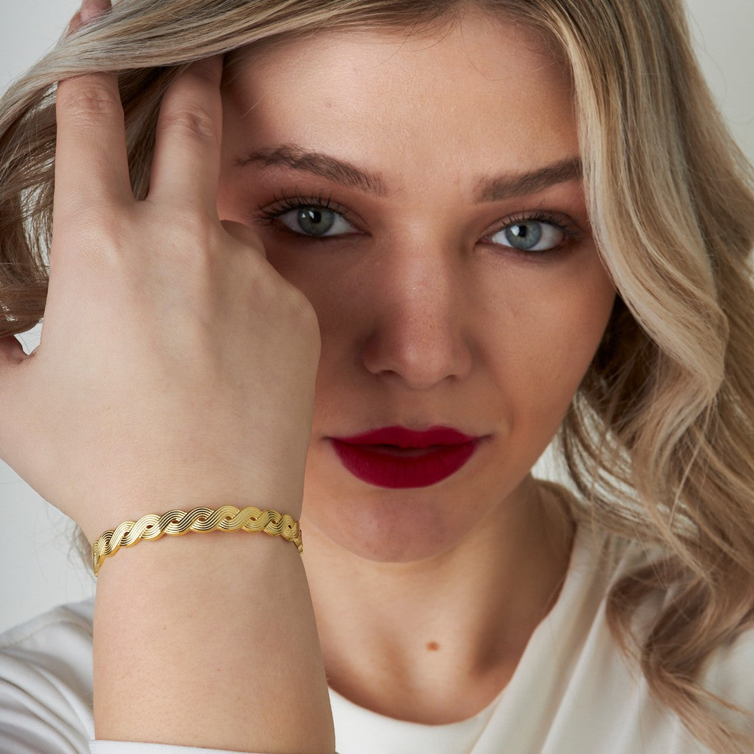 Örgü Bileklik - 925 GÜMÜŞ