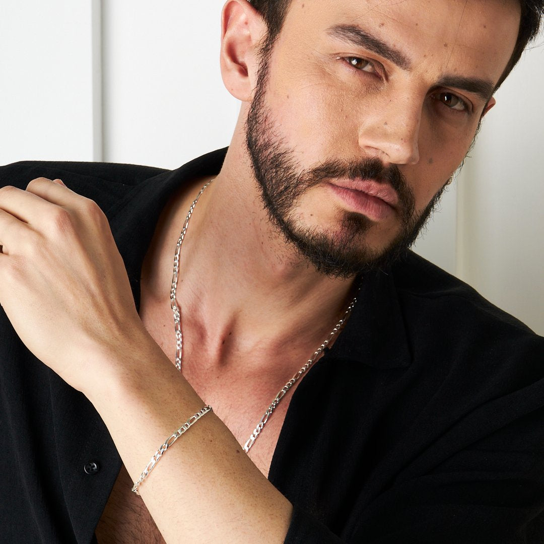 Figaro Model Zincir Set - 925 GÜMÜŞ