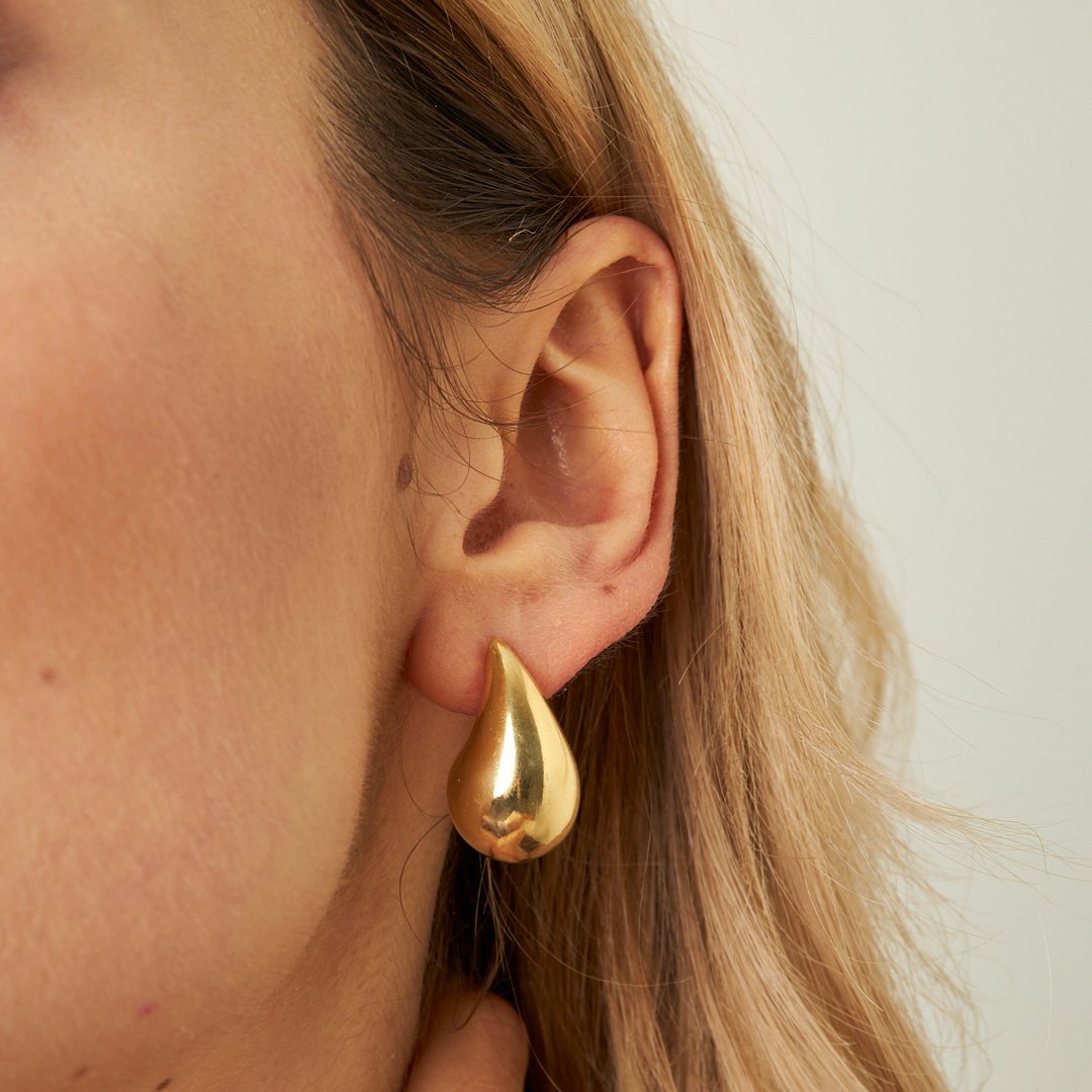 Büyük Gözyaşı Küpeleri - 925 GÜMÜŞ