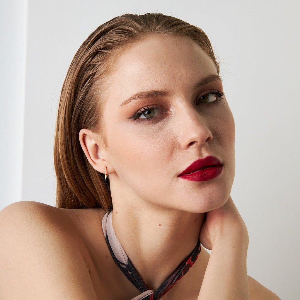 Taşlı Ok Piercing - 925 GÜMÜŞ