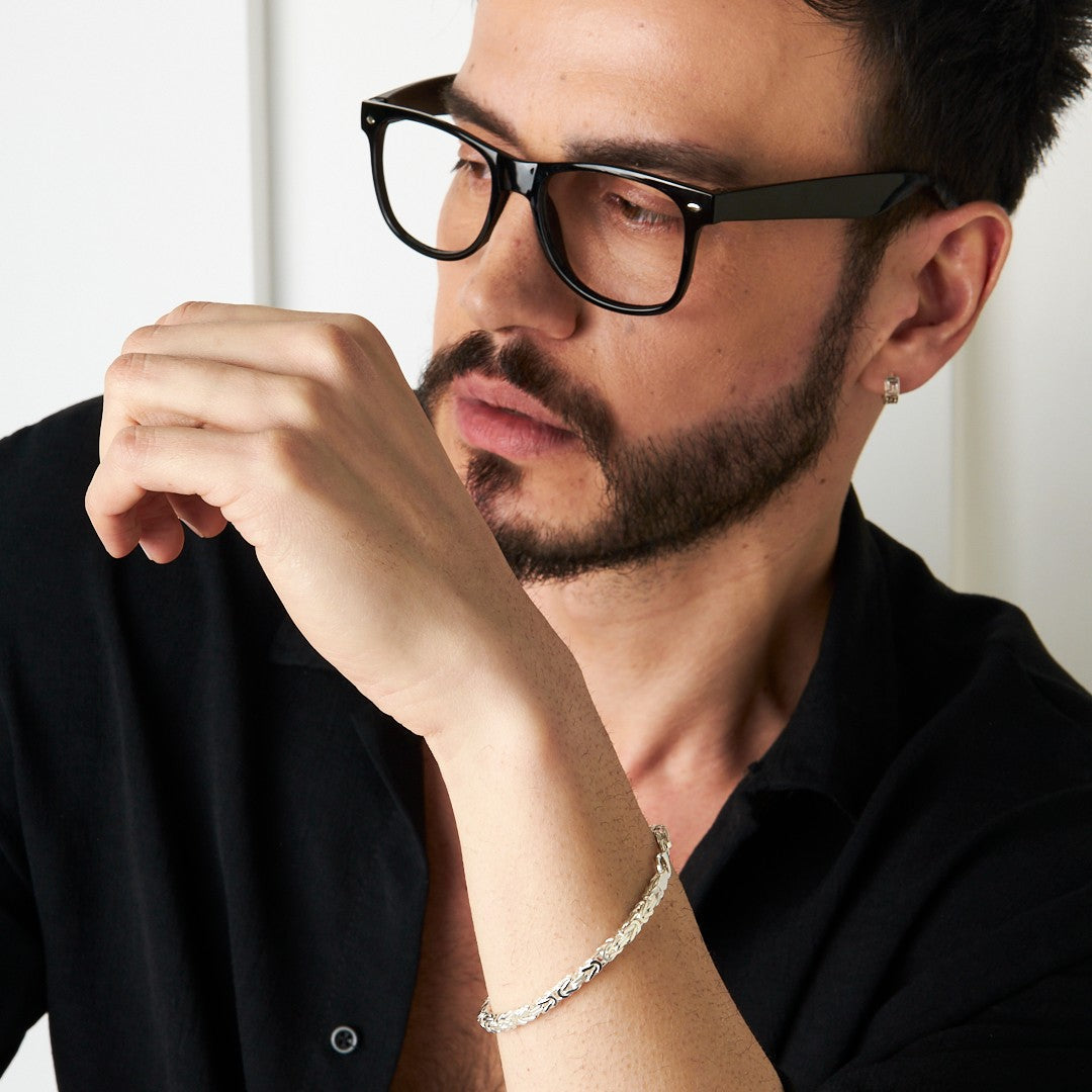 Spiral Model Zincir Bileklik - 925 GÜMÜŞ