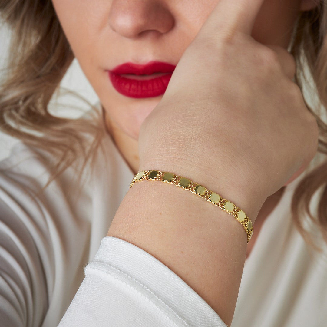 Çınar Yaprağı Bileklik - 925 GÜMÜŞ