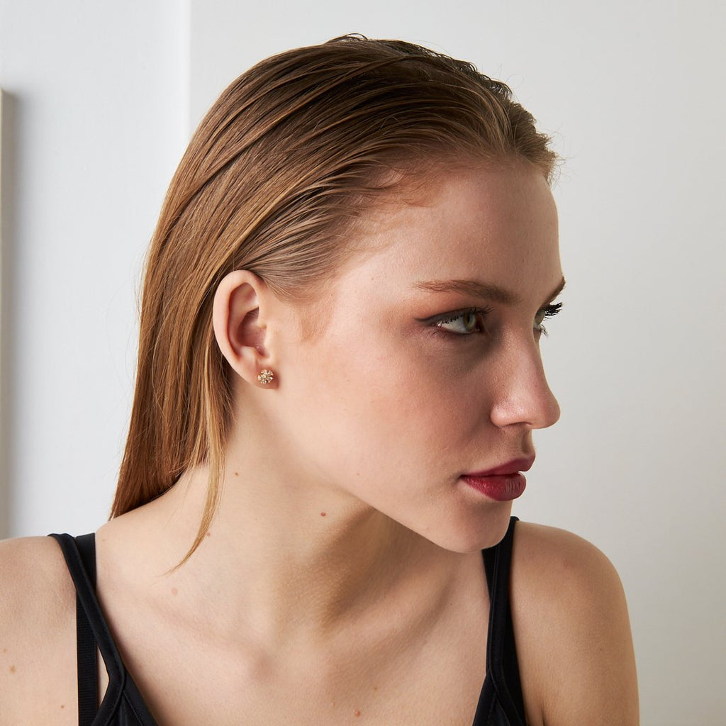 Çiçek Piercingi - 925 GÜMÜŞ