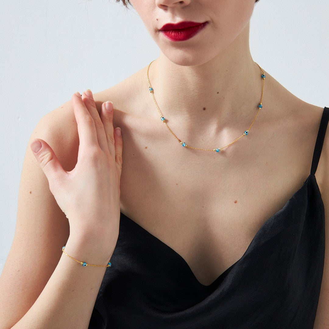 Dorica Toplu Nazar Seti - 925 GÜMÜŞ