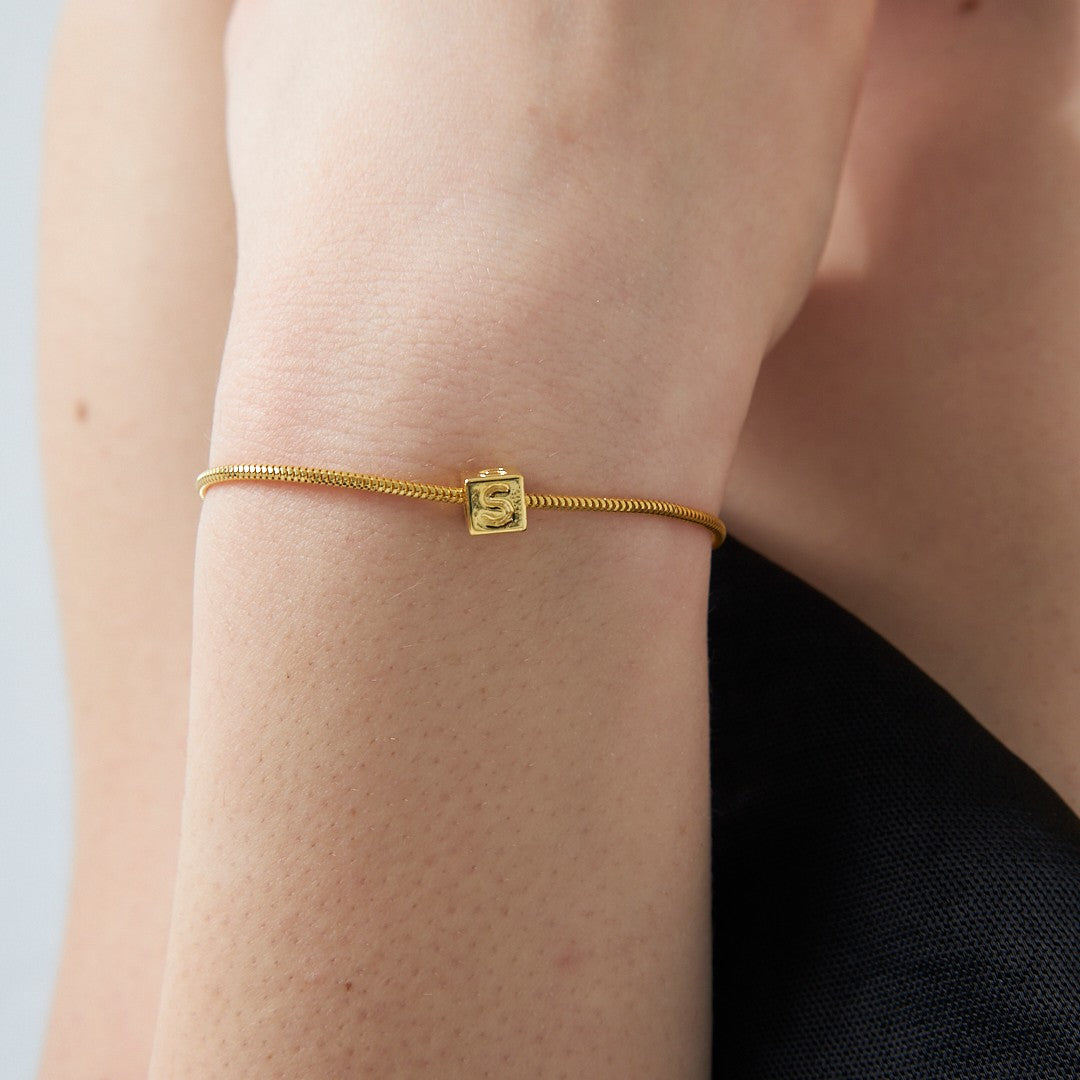 Mektup Küp Zincir Seti - 925 GÜMÜŞ