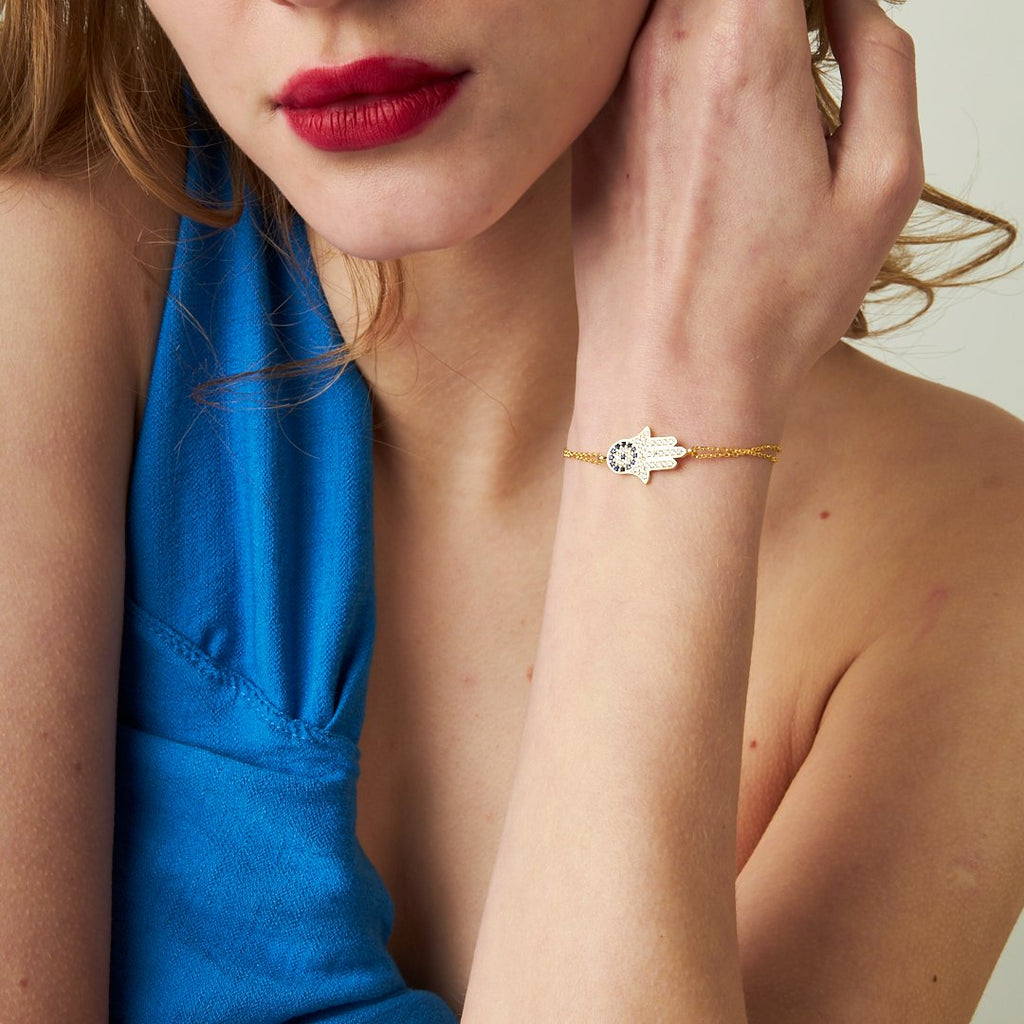 Nazar Fatma Anne El Bilekliği - 925 GÜMÜŞ