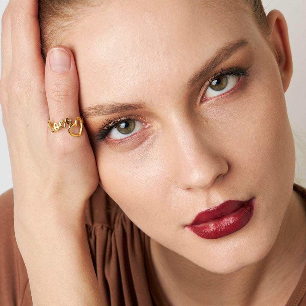 Kalpli Aşk Yüzük - 925 GÜMÜŞ