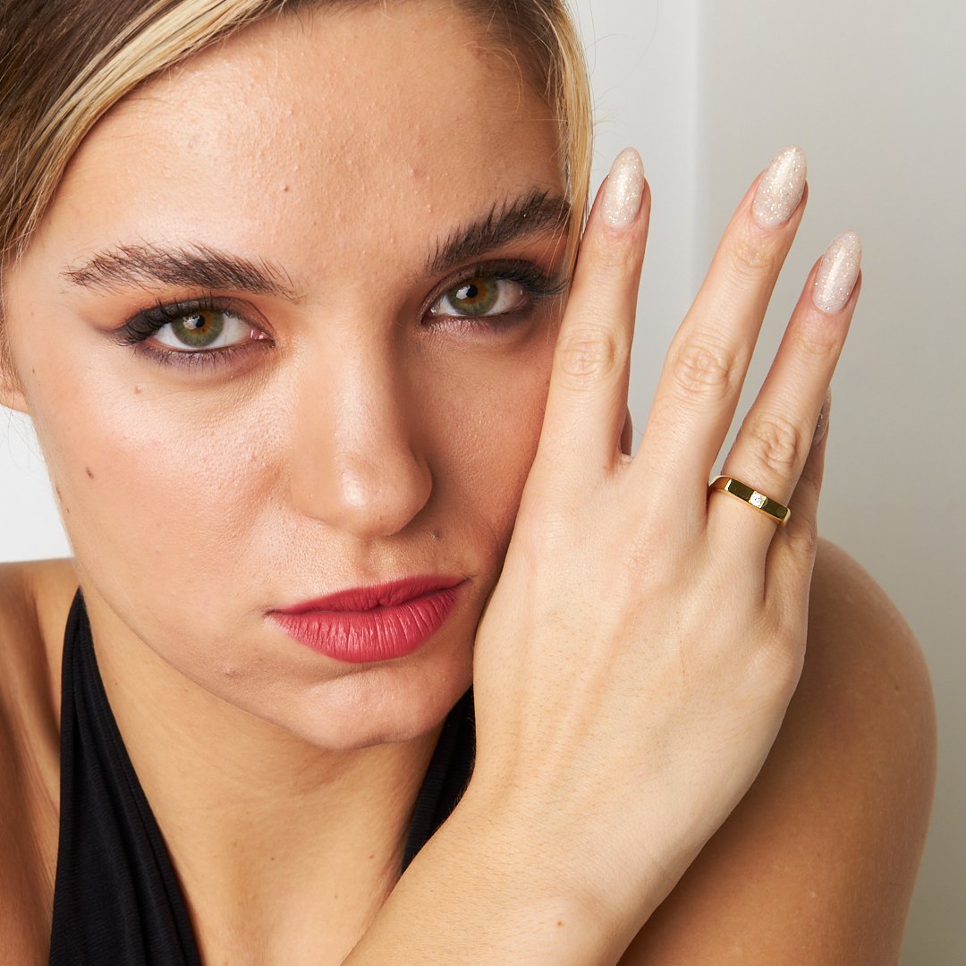 Temel Tektaş Yüzük - 925 GÜMÜŞ