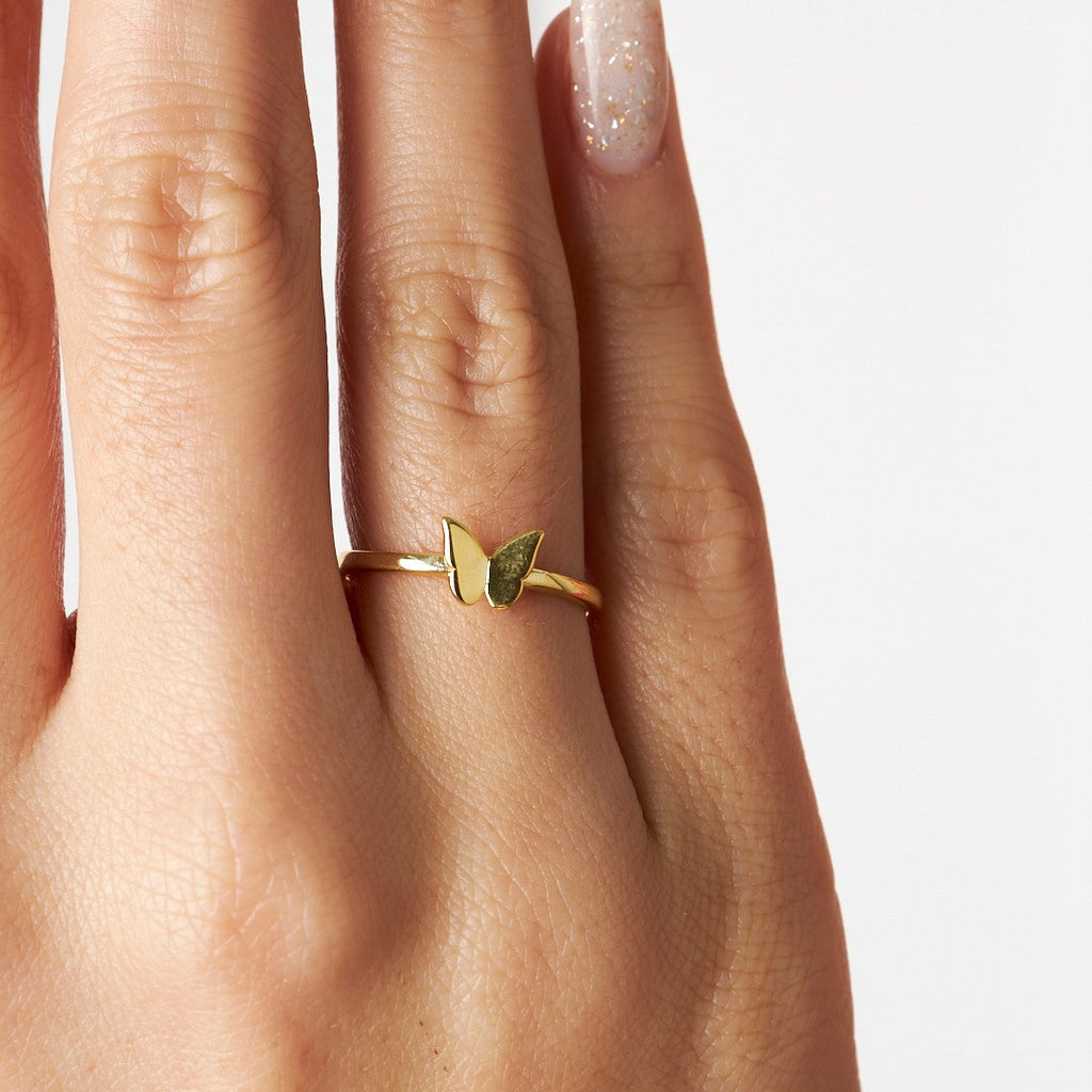 Kelebek Şıklık Yüzük - 925 GÜMÜŞ