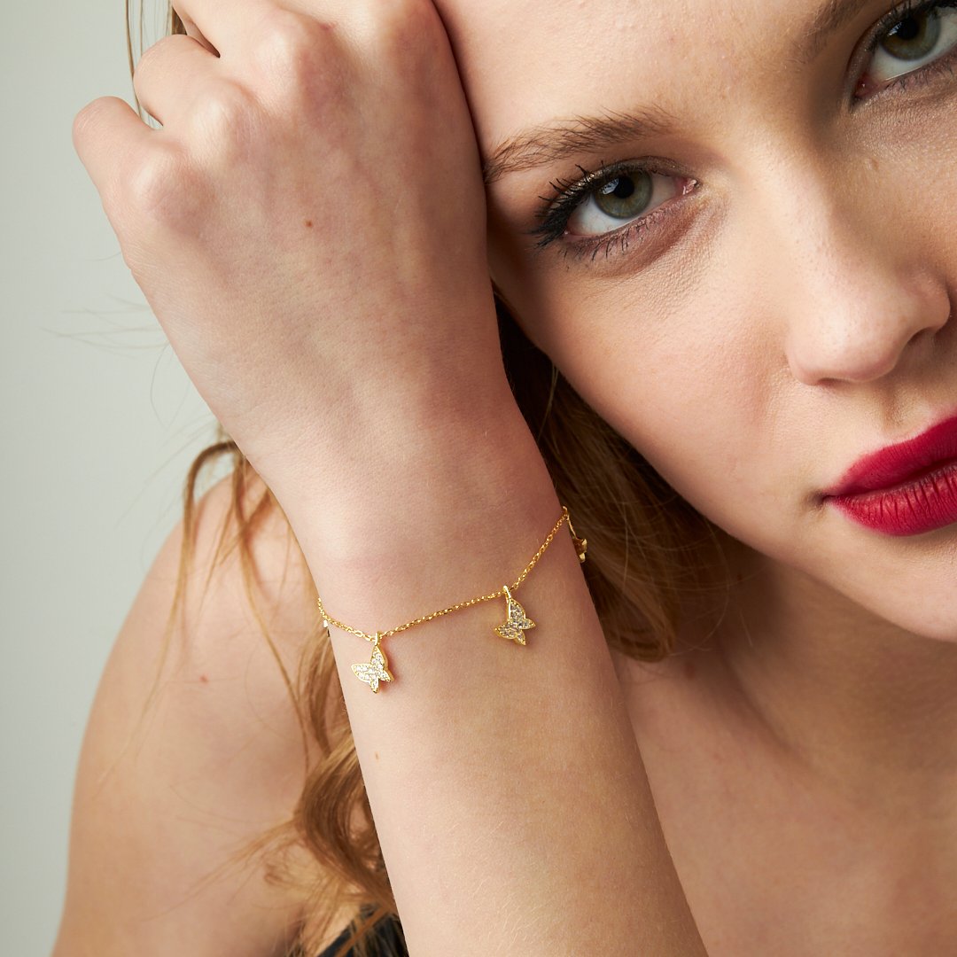 Kelebek Bilezik - 925 GÜMÜŞ