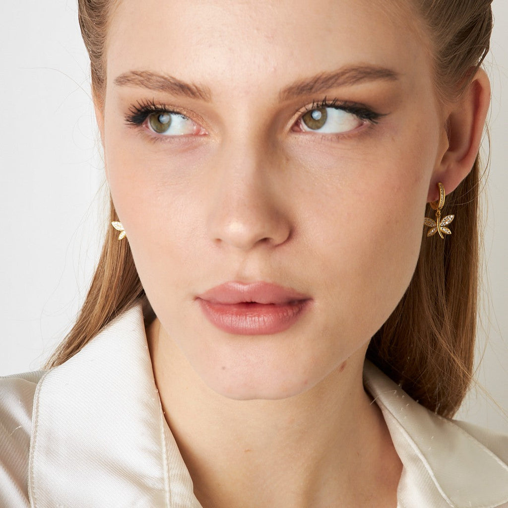 Küçük Yusufçuk Küpeleri - 925 GÜMÜŞ