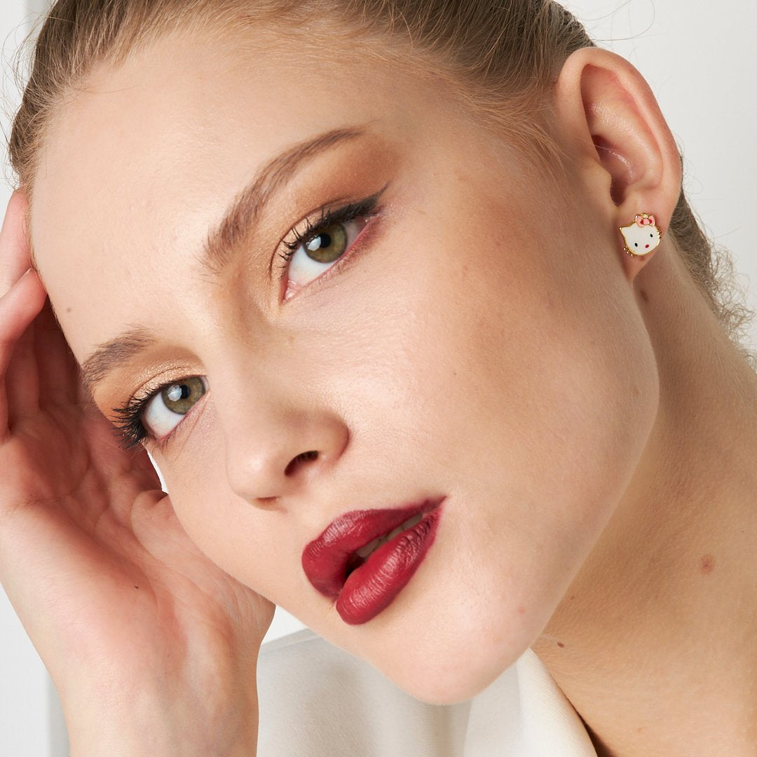 Hello Kity Küpeleri - 925 GÜMÜŞ