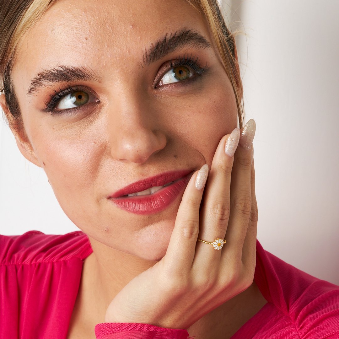 Papatya Yüzük - 925 GÜMÜŞ