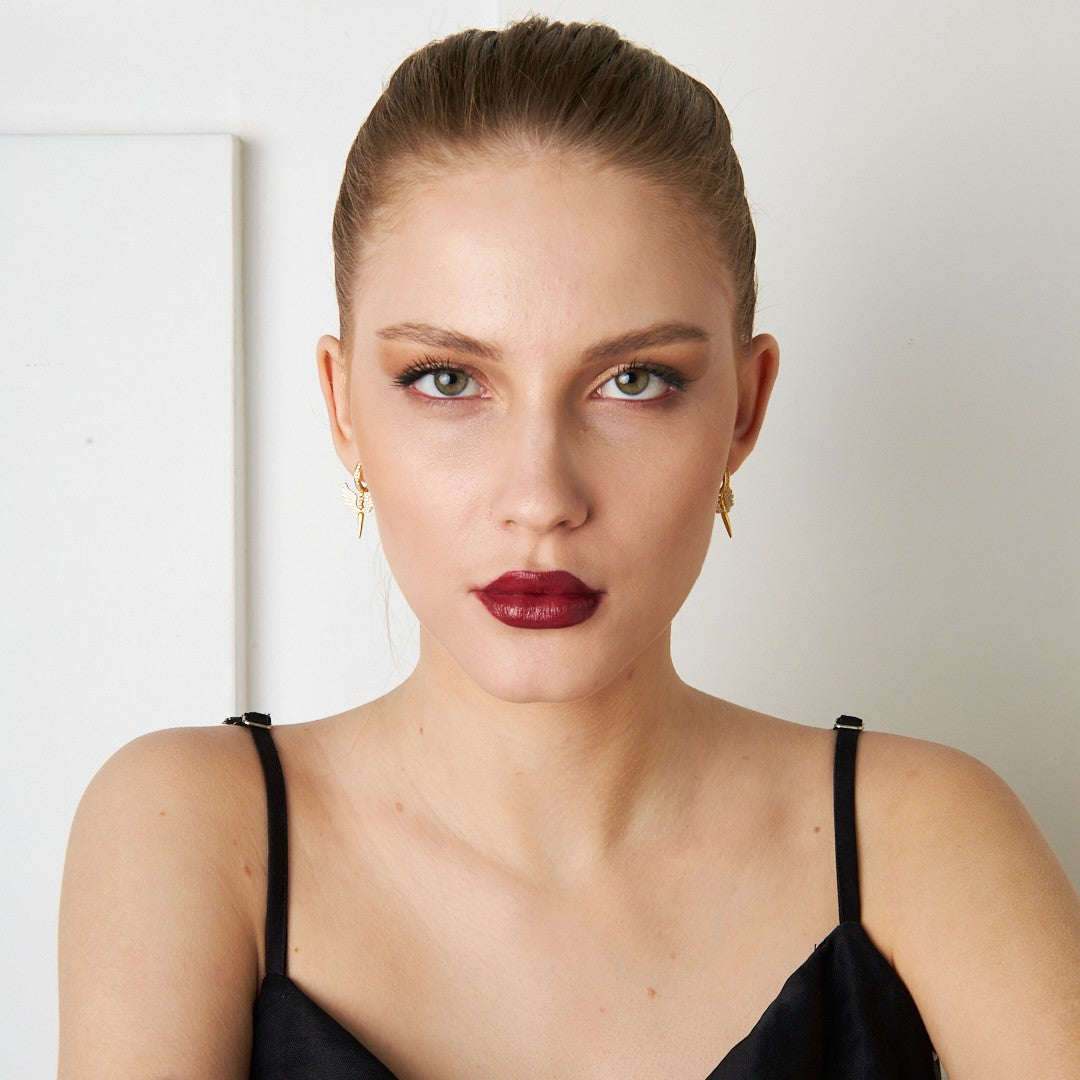 Mikail Melek Küpesi - 925 GÜMÜŞ