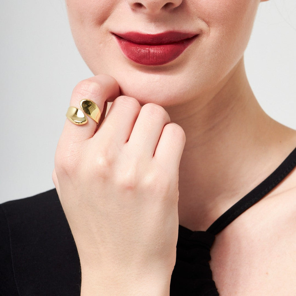 Sade Gözyaşı Yüzük - 925 GÜMÜŞ