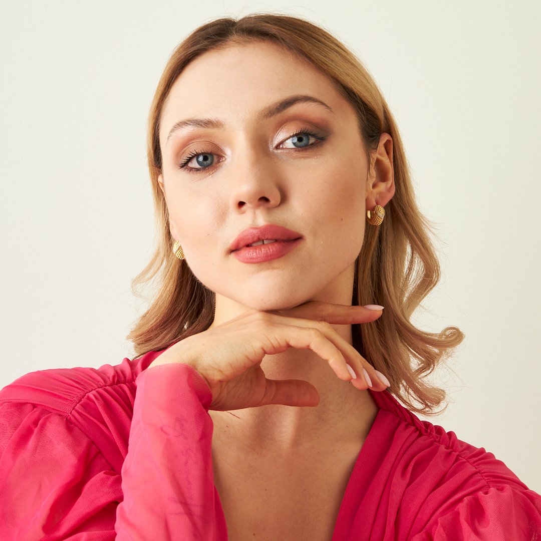 Zirkon Taşlı Tasarım Küpeler - 925 GÜMÜŞ